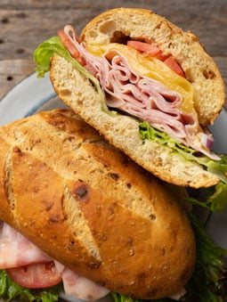 turkey tomato cheese lettuce sandwich