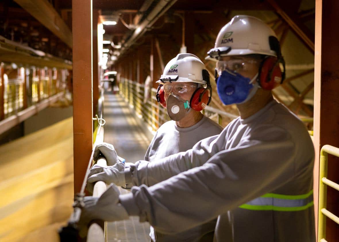 ADM workers at a South American plant